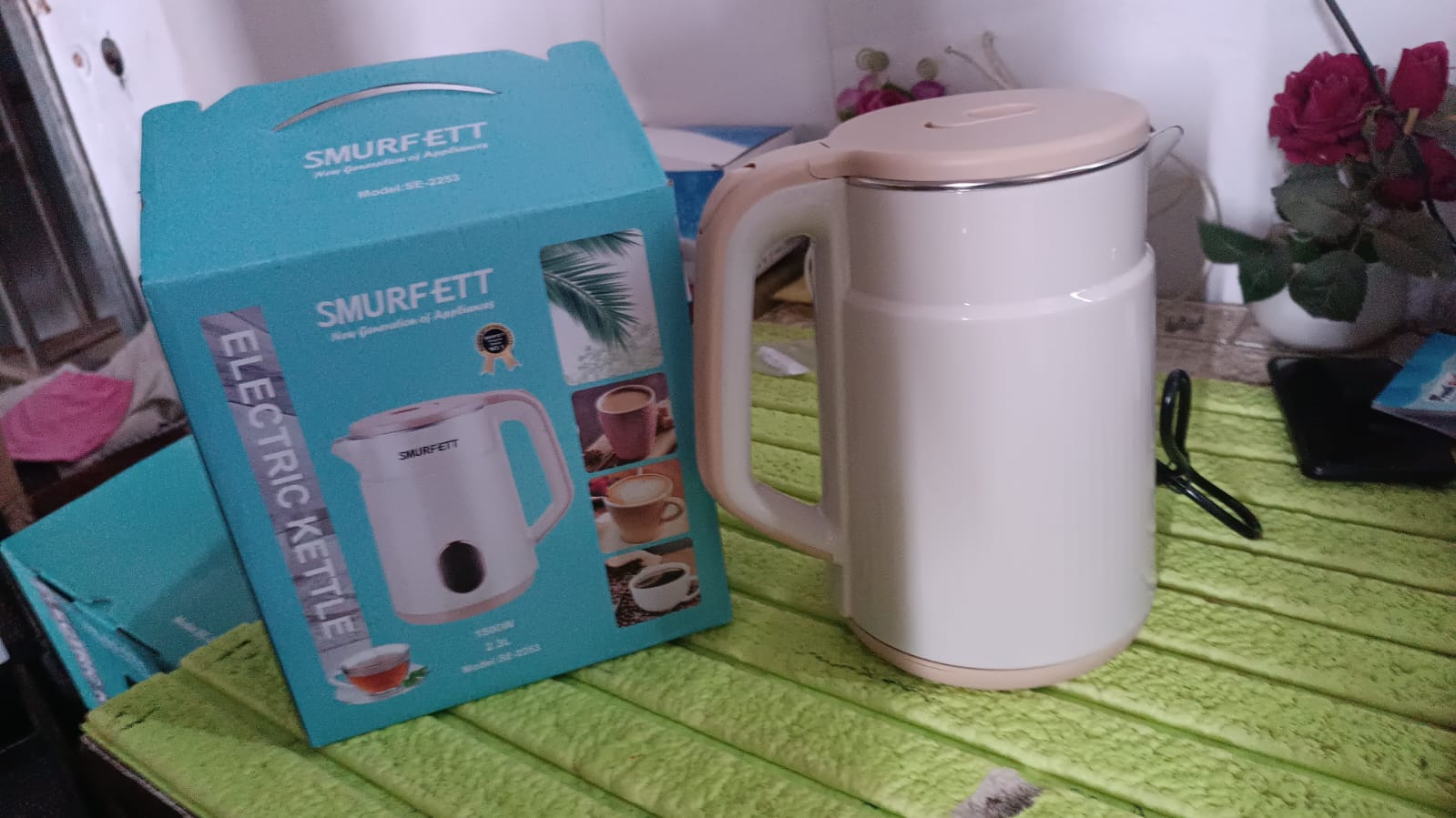 Double Wall Stainless Steel Electric Cordless Tea Kettle (1500W / 2.3 Ltr.) Double Wall Stainless Steel Electric Cordless Tea Kettle (1500W / 2.3 Ltr.)
